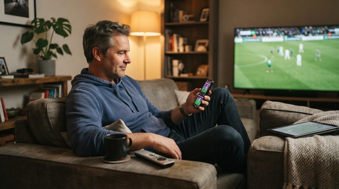 Andra skärmen tog över matchen – vanan bredvid består
