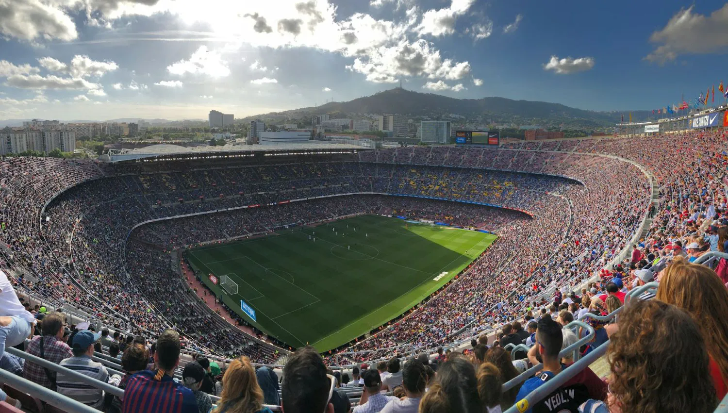 Fotbollsstadion i Barcelona, Spanien